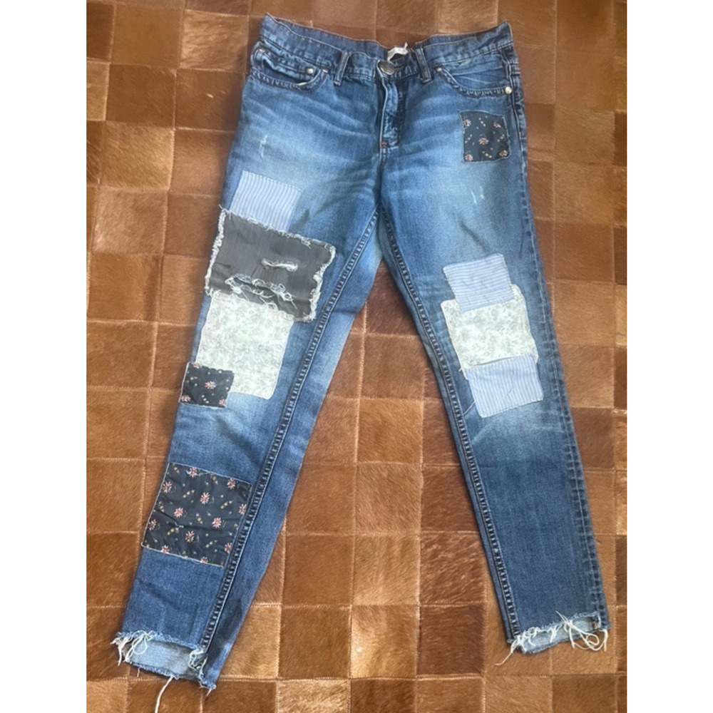 Free People (We The Free) Jeans Womens Waist 29x29 Patchwork